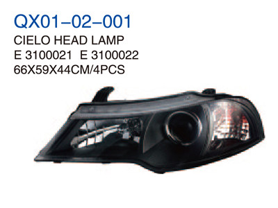 QX01-02-001 CIELO HEAD LAMP