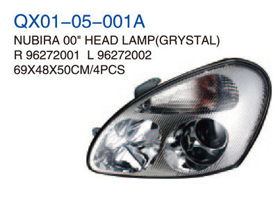QX01-05-001A NUBIRA00"HEAD LAMP CRYSTAL