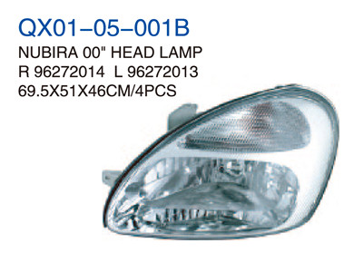 QX01-05-001B NUBIRA00"HEAD LAMP 