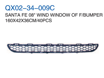 SANTA FE 08" WIND WINDOW OF F/BUMPER